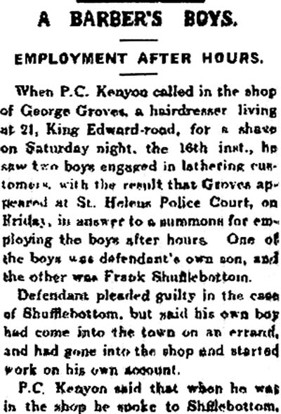 St.Helens Reporter - A Barbers Boys