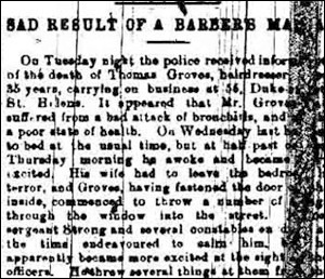 St.Helens reporter 1895 on death of Thomas Groves