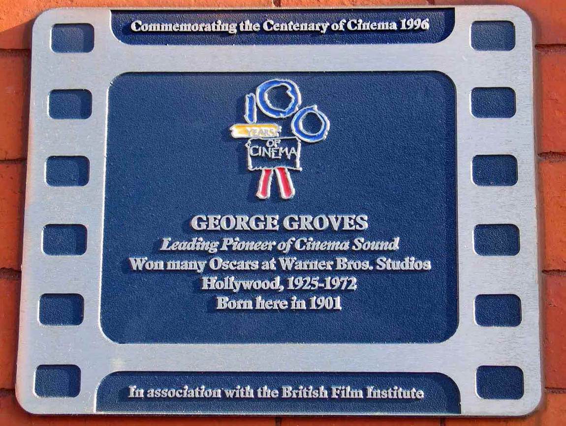Plaque at 57 Duke Street in St Helens the birthplace of film sound pioneer George Groves Plaque at 57 Duke Street in St.Helens the birthplace of film sound pioneer George Groves