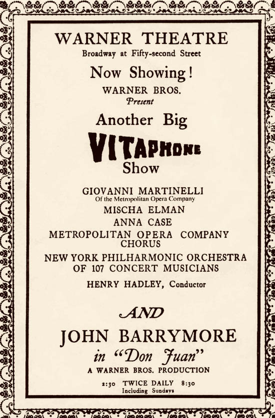“Don Don Juan Vitaphone poster