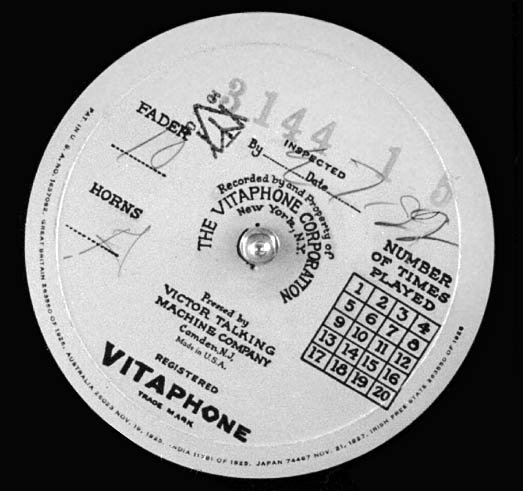 “Vitaphone Vitaphone disc