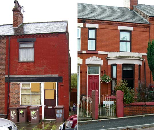George Groves former homes in Owen Street and King Edward Road in St Helens George Groves former homes in Owen Street and King Edward Road in St Helens