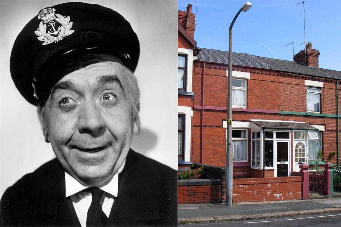 Herbert Mundin in the film Lord Jeff and his birthplace 206 Windleshaw Road in St Helens Herbert Mundin in the film Lord Jeff and his birthplace 206 Windleshaw Road in St Helens