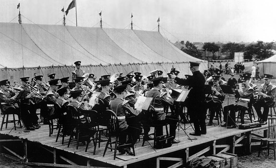 George Alfred Groves conducting the band of the 5th South Lancs regiment George Alfred Groves conducting the band of the 5th South Lancs regiment