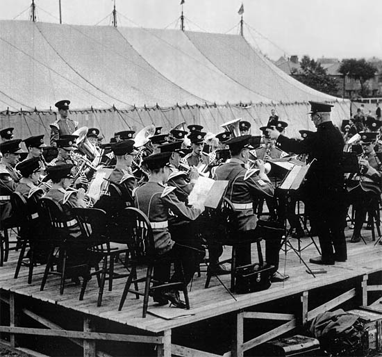 George Alfred Groves conducting the band of the 5th South Lancs regiment George Alfred Groves conducting the band of the 5th South Lancs regiment