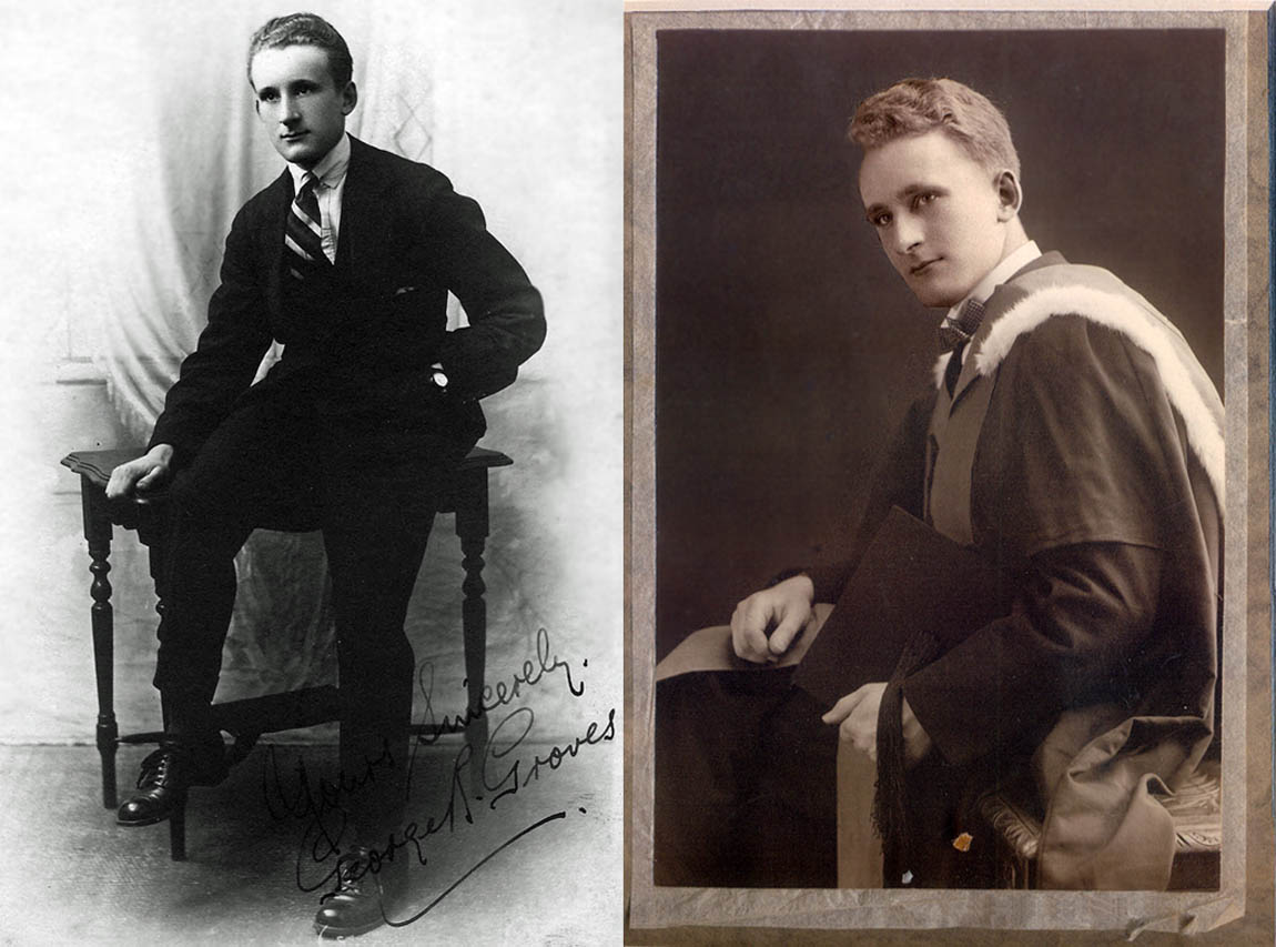 Young George Groves at his graduation from Liverpool University” alt=