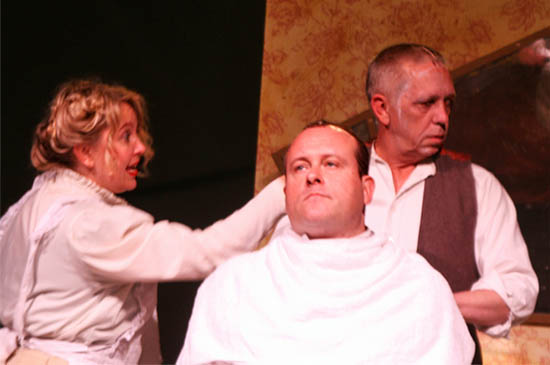 Scene from the play The Quiet Little Englishman Scene from the play The Quiet Little Englishman