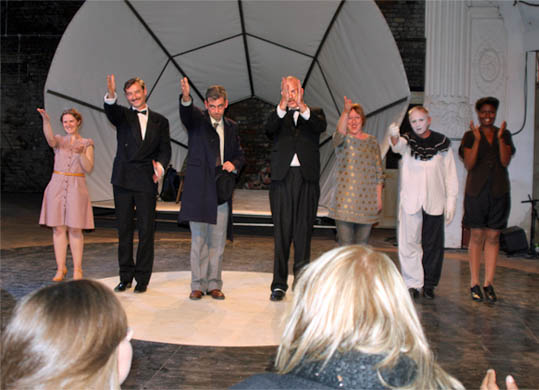 Scenes from the play The Quiet Little Englishman Scenes from the play The Quiet Little Englishman