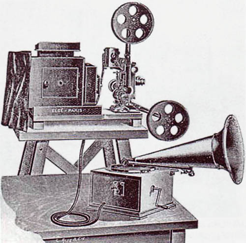 Leon Gaumont’s Chronophone system Leon Gaumont’s Chronophone system