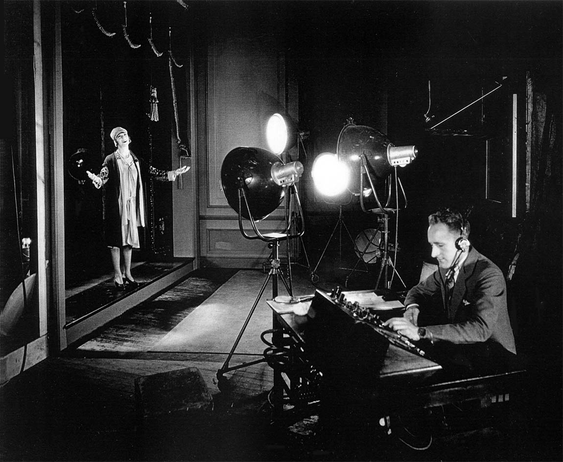 George Groves pictured recording comedienne Fanny Brice in the musical My Man using a stage mixer George Groves pictured recording comedienne Fanny Brice in the musical My Man using a stage mixer