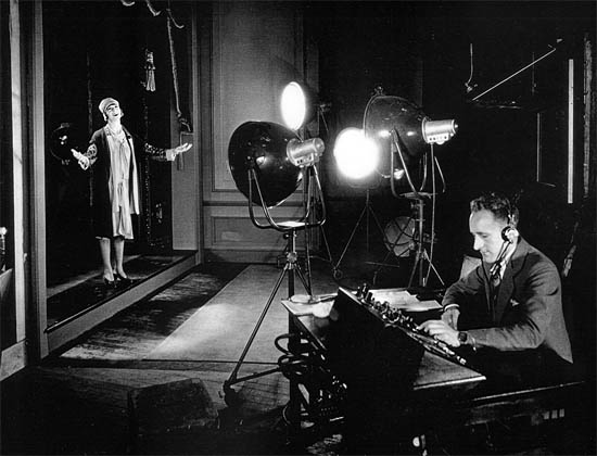George Groves pictured recording comedienne Fanny Brice in the musical My Man using a stage mixer George Groves pictured recording comedienne Fanny Brice in the musical My Man using a stage mixer