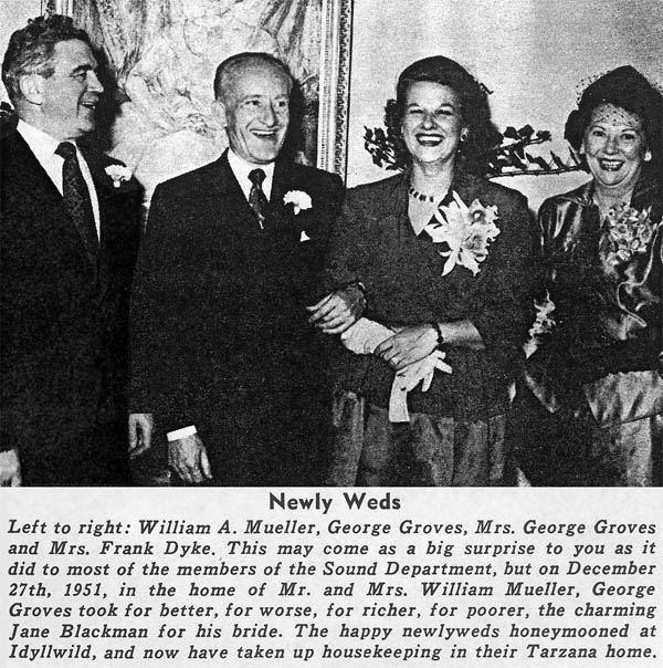 George Groves marries Jane Blackman in 1951 George Groves marries Jane Blackman in 1951