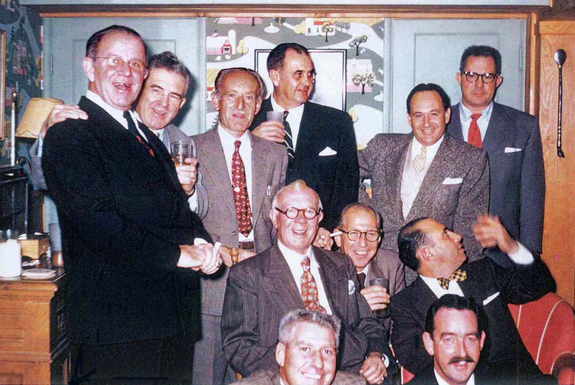 Warner Brothers Sound Department hold a party for George Groves’ father Warner Brothers Sound Department hold a party for George Groves’ father