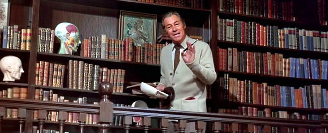 Rex Harrison in a scene from My Fair Lady as Henry Higgins Rex Harrison in a scene from My Fair Lady as Henry Higgins
